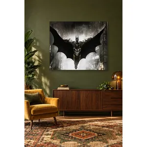 Fida Batman étendant sa cape dans les rues de Gotham, impression sur toile - Product Image 1