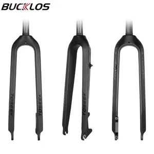 BUCKLOS OEM/ODM Garfo De Bicicleta Aro 26 27,5 29 дюймов 9 мм быстросъемные детали для горного велосипеда из углеродного волокна, жесткая вилка