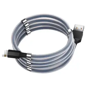 Magnet Storage Charging Cable Suitable For Apple Android Type C Charging Cable Magic Rope Magnetic Suction Data Cable