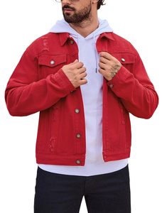 Nouvelle Veste en Jean pour Homme 100% Coton, Style Décontracté, Coupe-Vent, Logo Frontal, Séchage Rapide, Respirante, Hiver, Grandes Tailles - Product Image 3