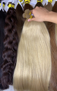Extensiones de Cabello Vietnamita 100% Virgen de 24 Pulgadas, Más Vendidas, Lisas Naturales, Colores Claros, Resistentes a la Caída, Súper Dobles - Product Image 3