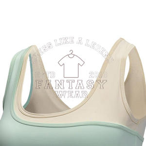 FANTASY WEAR 2026 Conjunto de sujetador deportivo sin espalda para mujer, conjunto de entrenamiento colorido con efecto fruncido para gimnasio, sujetador deportivo con diseño personalizado - Product Image 2