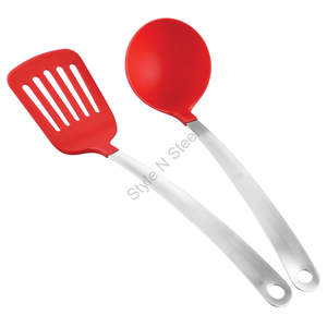 Juego de utensilios de cocina de nailon y acero inoxidable de primera calidad al por mayor, utensilios de cocina para uso diario en la cocina del hogar - Product Image 1