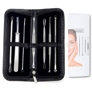 Kit de suppression des points noirs en acier inoxydable de haute qualité avec étui de rangement portable durable et accessoires de précision pour le visage - Product Image 2