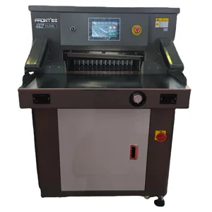 E5208L Variable Frequency Automation Paper Cutter Electric Paper Cutting Machine 520mm A3 Size From Factory FRONT CE
