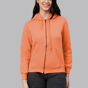 Sweat à capuche zippé pour femmes en gros |   Sweat-shirts en polaire personnalisés |   Fournisseur OEM - Product Image 1