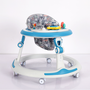 Trotteur musical pour bébé <span class=keywords><strong>4</strong></span> en 1 Trotteur musical Clignotant pour bébé Anti-renversement Pliant rotatif trotteur pièces - Product Image 1