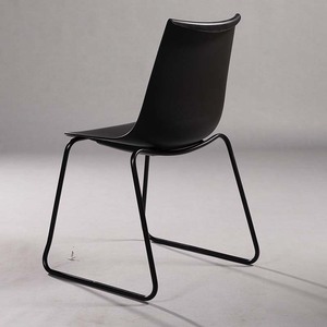 High Quality Multi-Color Minimalist Design Plastic <b>Dining</b> <b>Chair</b> STAME21 with Iron Legs Stackable Feature - Product Image 3