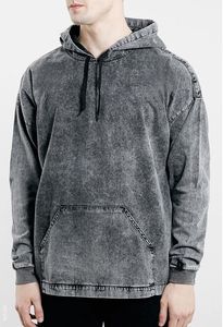 Sweat à capuche oversize lavé à l'acide pour femme Sun-Faded Build Your Brand Sweat brodé pour la saison hivernale - Product Image 6