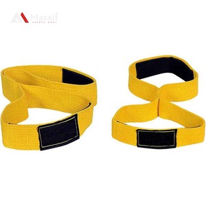 Figura personalizada 8 correas para levantamiento de pesas Levantamiento de pesas Deporte Gimnasio Fitness Barbell Soporte de muñeca de algodón 8 correas de elevación en forma - Product Image 1