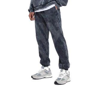 OEM 100% polyester, séchage rapide, léger, survêtement de sport, entraînement, lavage à l'acide, survêtement personnalisé avec logo, ensembles de jogging pour hommes - Product Image 5