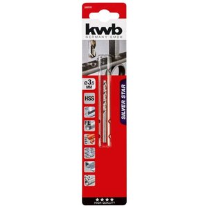 Broca multiusos Kwb de 3,5 mm para metal con vástago cilíndrico Silver Star 206535 - Product Image 1