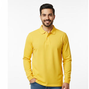 Camisas de Manga Larga de Punto para Hombre, Proveedor de Fábrica OEM, Venta al por Mayor, Hechas a Medida, 100% Algodón, Secado Rápido, Casual - Product Image 2