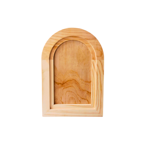 Forma de arco de madera sin terminar ecológica para decoración del hogar para colgar en la pared y manualidades DIY - Product Image 1