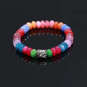 Best Seller 8mm Smooth Rondelle Shape Multi Quartz Gemstone <b>Beads</b> Beautiful Jewelry Making Components for Stratchable Bracelet - Product Image 1