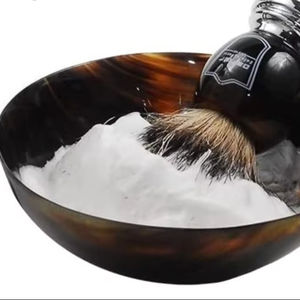 Bol de rasage en corne de buffle de qualité supérieure, fait à la main, naturel, poli, vaisselle de cuisine écologique jetable sans BPA, Noël - Product Image 1