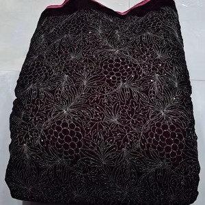 Offre Spéciale luxueux velours brodé 9000 tissu pour mariage Festival Wear & Designer Suits-Anti-Static Heavyweight - Product Image 2