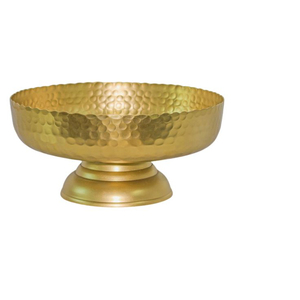 Meilleur vendeur Décoration de table Bol de service en laiton plaqué or Conception simple Idéal pour les desserts et l'affichage de fruits - Product Image 3