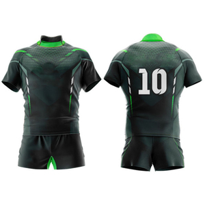 Vente directe d'usine Maillot de rugby unisexe personnalisable Ensemble uniforme scolaire Respirant Sublimé Nylon/Cachemire Antibactérien - Product Image 2