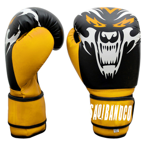 Gants de boxe Gants de combat gratuits Gants en cuir PU MMA Surface mate pour l'entraînement au combat - Product Image 4