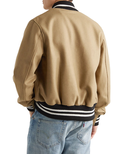 Blouson universitaire en laine de haute qualité, durable, pour l'hiver, avec broderie de logo personnalisée, neuf, style urbain, en toile - Product Image 3