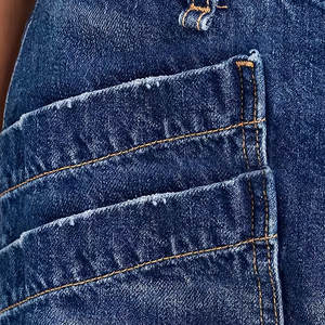 Short en jean pour femme avec bouton droit personnalisé et poche, été, haute qualité, OEM, séchage rapide, vente en gros - Product Image 5