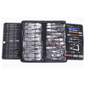 ชุดเครื่องมือผ่าตัดสกัดทางทันตกรรม61ชิ้นแบบแมนนวลกระเป๋ายกเข็มฉีดยาคีมผ่าตัด - Product Image 1