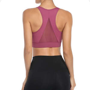 High Support Women's <b>Sexy</b> Breathable Heat-Transfer Printed Cut-out Y-line Strap Sports Bra for Adult Athletic Training - Product Image 4