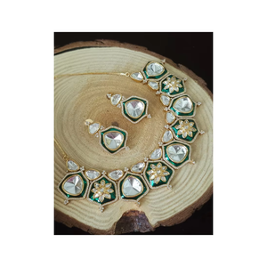 Direct Wholesale Price for Excellent <b>Women's</b> Bridal Kundan Jewelry <b>Set</b> Brass Material for Wedding Party-Best Possible Offer - Product Image 4