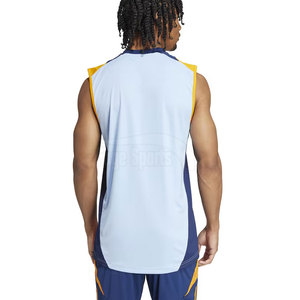 Venta caliente camisetas de fútbol sin mangas con logotipo personalizado y nombre del equipo 100% poliéster transpirable diseño ligero - Product Image 5