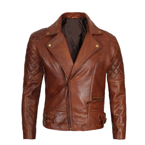 Veste de moto imperméable coupe-vent à capuche en cuir véritable sur mesure avec logo frontal en relief pour hommes - Utilisation hivernale - Product Image 2