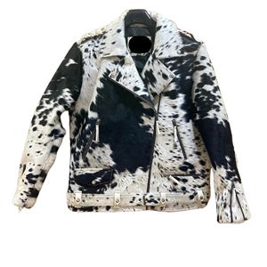 Vestes pour femmes en cuir véritable moderne avec perles et toile imperméable et respirant coupe confortable pour les voyages décontractés quotidiens - Product Image 2