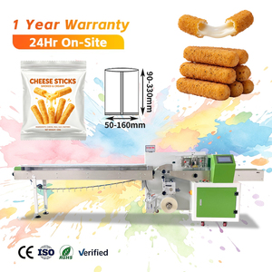 Máquinas Automáticas de Alta Velocidad para Envasado Flow Pack de Queso en Barra, Industriales, de Acero Inoxidable, HFFS - Product Image 1