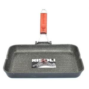 GRANITO Dark Grey 0392GRL 36HSO Sartén de aluminio antiadherente 36x26cm para Risoli, planchas y sartenes de parrilla - Product Image 1