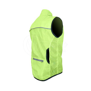 Gilet de cyclisme grande taille en matériau de qualité supérieure, design de logo personnalisé, respirant, léger, séchage rapide, très vendu, teinture unie - Product Image 2