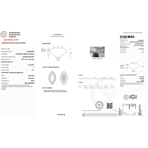 Lottie 1,02ct Marquise-Schliff Labor-Gezüchteter Diamantring - Product Image 4
