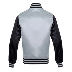 OEM de alta calidad parche bordado hombres Universidad personalizado béisbol bombardero Letterman Crop cuero manga más tamaño Varsity chaqueta - Product Image 3