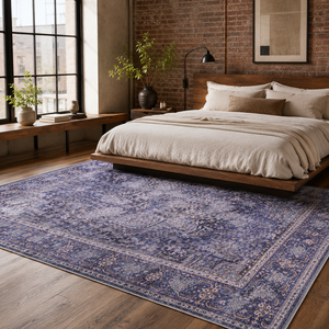 Alfombra Lavable Vintage Indigo RWDV1010 de Rug Weavers, Venta al por Mayor, 10 Tamaños Disponibles - Product Image 2