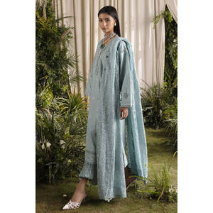 ชุดสูทผ้าลอนปักลาย 3 ชิ้นสำหรับผู้หญิง พร้อมผ้าคลุมไหล่ชีฟองปักลาย รุ่น PM-62006 - Product Image 1