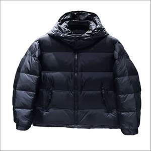 Veste bomber bleue à capuche pour homme - Vente chaude - Hiver - Chaude - Style urbain - Fermeture éclair - Service OEM - Vêtements d'extérieur - Product Image 2