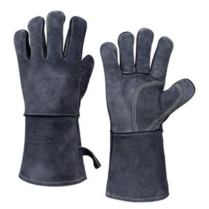 Gants de soudage en polyéthylène robustes, double paume, résistants à la chaleur, pour la sécurité industrielle, 7 oz, 14 pouces - Product Image 5