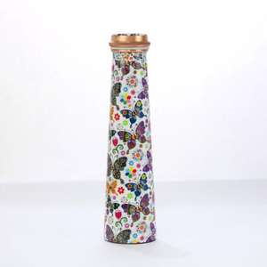 Multi Colorful Meena Printed Bottle For Table Decorative Perfect For Travelling Uses Picnic Points Copper Bottle Energetic Drink - Product Image 4