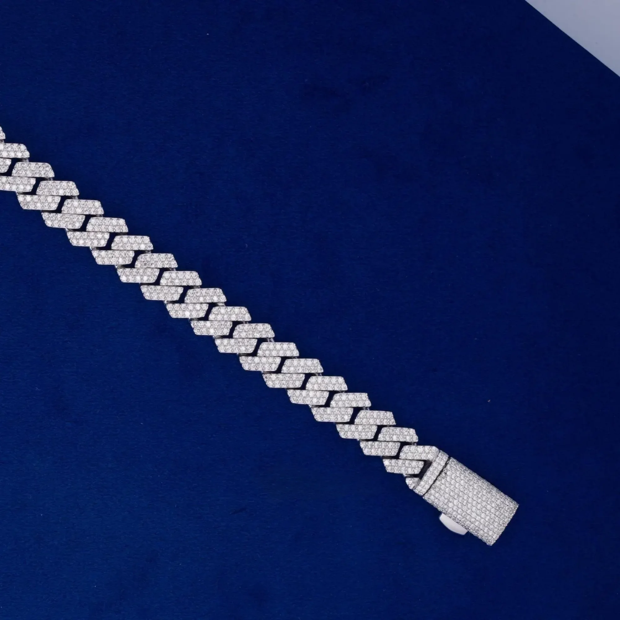 bracelet cuban moissanite