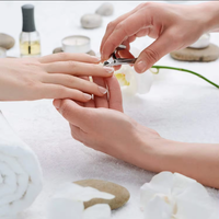 Coupe-ongles réutilisables en acier inoxydable, 3 pièces, coupe-cuticules, lame pointue, outil de manucure professionnel, fournitures pour ongles