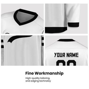 Camisetas de hockey sobre hielo personalizadas al por mayor, ropa deportiva de alta calidad, UNIFORMES DE EQUIPO de último diseño, OEM con proveedor de logotipo bordado - Product Image 5