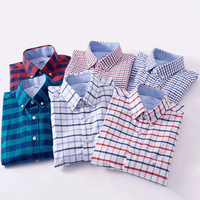 Chemises décontractées pour hommes à manches longues avec logo personnalisé, 100% coton, respirantes, chemise unie