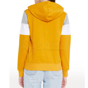 ออกแบบเสื้อฮู้ดซิปครึ่งตัวสำหรับผู้หญิงคุณภาพสูงสำหรับฤดูหนาว สไตล์สตรีทแวร์ ผ้าฝ้าย 100% โลโก้ด้านหน้าปรับแต่งได้ รับสั่งทำจำนวนมาก - Product Image 2