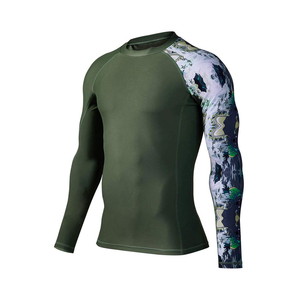 Rash Guard à manches complètes sublimé MMA Rash Guard séchage rapide BJJ Rash Guard Compression Shirt MMA Rashguard pour homme personnalisé - Product Image 4