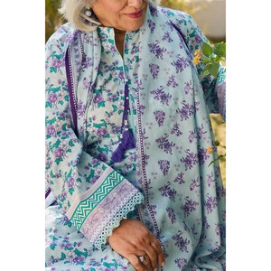 ชุดผ้าชีฟองพิมพ์ลาย 3 ชิ้น รุ่น CL-62086 B ตกแต่งด้วยลูกไม้ สำหรับใส่ในชีวิตประจำวัน พร้อมผ้าคลุมไหล่ - Product Image 3