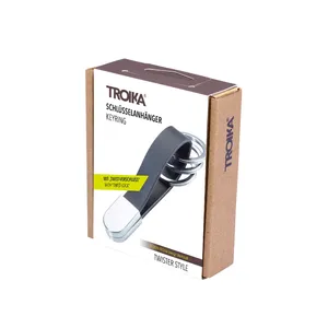 Portachiavi in Pelle Personalizzabili con Design Rotondo Twister, Gadget Personalizzabili - Product Image 3